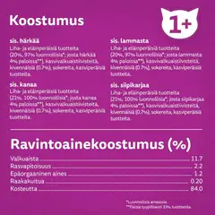 Whiskas 1+ Pure Delight meheviä suikaleita hyytelössä (12 x 85 g) - 2