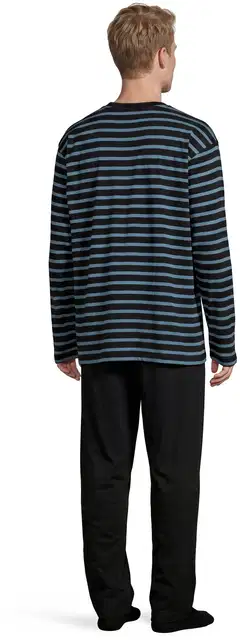 RATIA miesten pyjama - musta/turkoosi - 4