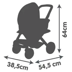 Smoby Maxi-Cosi 3in1 Nukenvaunut: vaunut, rattaat ja kantokoppa - 4