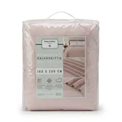 Home & Main päiväpeitto Gauze 160x260 cm vaalea beige - 1