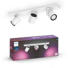 Philips Hue Argenta -kohdevalaisin kolmella spotilla 4.2W 2000-6500K 1200LM valkoinen - 3