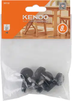 Kendo huopatassu naula 20 mm 8 kpl, mustaharmaa - 1