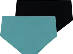 Danskin naisten hipsterit 2-pack 210D082636 - Dusty turquoise/Black - 2