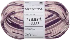Novita lanka 7 Veljestä Polkka 100g tasapaino 8031 - 1