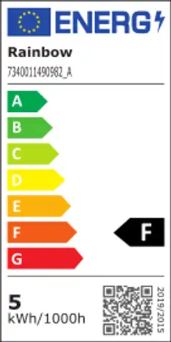 Rainbow LED-kynttilälamppu 4,3W E14 4000K 470lm kirkas lasi - 2