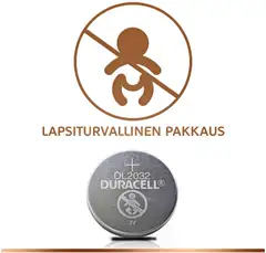 Duracell 2kpl Electonics 2032 nappiparisto - 2