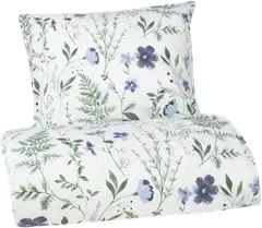 Xtra pussilakanasetti Wild Flowers 150x210 cm vaaleansininen - 1