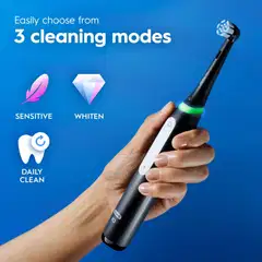 Oral-B iO3 -sähköhammasharja, Giftset, musta, 4 vaihtoharjaa, Matkakotelo - 9