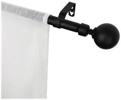 Ihanin verhotanko Mira mattamusta 120-210cm 16/19mm - 1