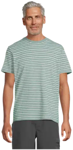 TEX miesten raidallinen t-paita I275381 - Green - 1