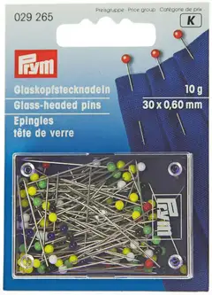 Prym lasipäiset nuppineulat 10g/pakkaus - 1 - 1