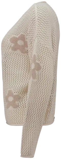 Hailys naisten neule Ma44yla - cream/beige flower - 2