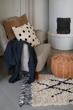 Fanni K Matto Artemis 160x230 cm luonnonvalkoinen/musta - 5