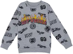 Hot Wheels lasten collegepaita A9-0792 - Greymarl - 1