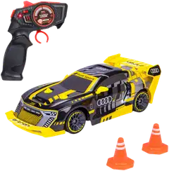 Dickie Toys RC Audi S1 E-Tron Quattro Drift, 22 cm, 1:24, 2-kanavainen ohjain, taajuus 2,4 GHz, USB-lataus, RTR - 2
