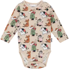Muumi vauvojen body Puuhapäivä 591143 - BEIGE - 1