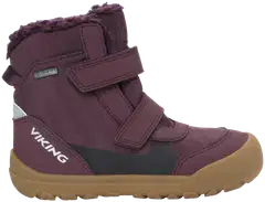 Viking lasten GTX talvikengät Spruce Barefoot - Wine - 1