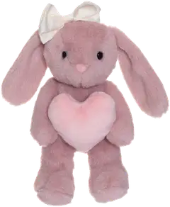 Pupu sydämellä pinkki 20 cm - 1
