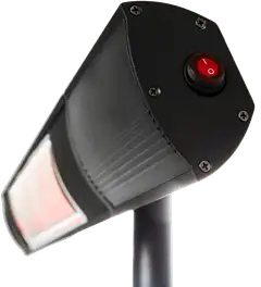 HORTUS Terassilämmitin 500/1000/1500W lattiamalli, kaukosäädin, RGT, musta - 3