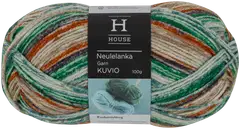 House lanka villasekoite Kuvio 100 g Aqua green/beige/white 33131 - 1