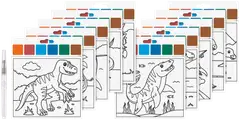 Värityssetti Dinosaurus - 2