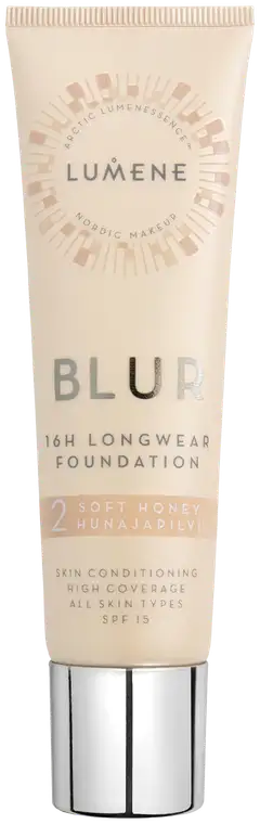 Lumene Blur Pitkäkestoinen meikkivoide SK 15 2 Hunajapilvi 30ml - 1