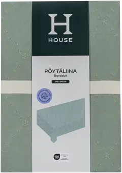 House pöytäliina Embroidery 140x240 cm vaaleanvihreä - 1