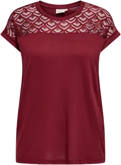 ONLY CARMAKOMA naisten paita Carflake - Ruby wine - 1
