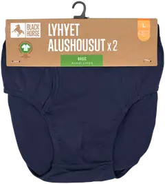 Black Horse miesten lyhyet alushousut Basic aukollinen 2-pack - tummansininen - 2