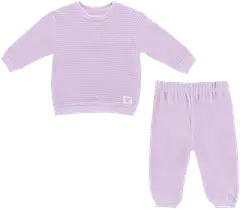 TEX BABY vauvojen velour-oloasu 2-osainen I966804 - PURPLE LIGHT - 1