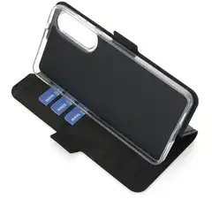Wave Book Case, Samsung Galaxy S25 Edge 5G, Musta - 5