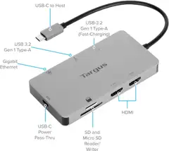 USB-C monitoimiasema, HDMI 4K  100W - 3