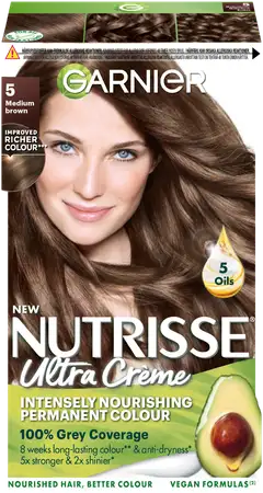 Garnier Nutrisse Ultra Creme 5.0 Medium Brown Ruskea kestoväri 1kpl - 2