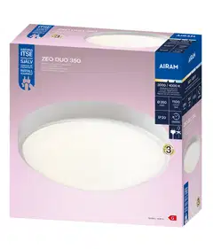 Airam Zeo Duo plafondi 350 IP20 18W 830/840 - 2