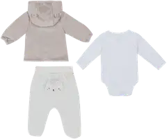 TEX BABY vauvojen setti takki, leggingsit ja body Sand - SAND - 2