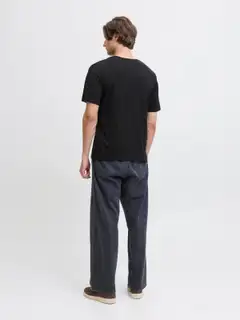 JJ REBEL miesten t-paita Jrebzack - BLACK - 4