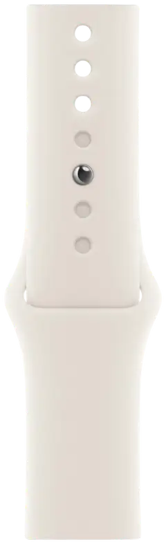 Apple Watch SE GPS 44mm valkoinen alumiinikotelo, valkoinen Sport ranneke - S/M - MXEU3QN/A - 3