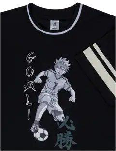 House lasten t-paita mesh 23PH032605 - BLACK - 3