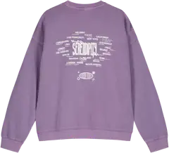 WKLY. naisten collegepusero 213W280152 - Lilac acid - 2