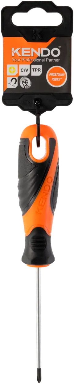 Kendo phillips-ruuvimeisseli ph0 × 75 mm - 1