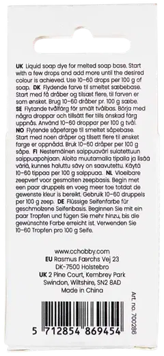 Creativ Company saippuaväri, puuteri, ruskea, 10 ml - 3