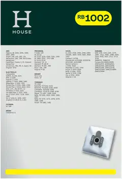 House RB1002 pölypussi 4 kpl + moottorisuodatin - 4