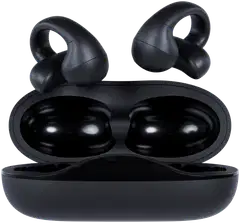 Happy Plugs langattomat avoimet nappikuulokkeet Clip, musta - 1