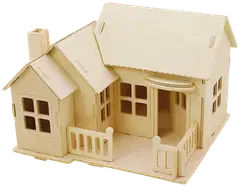 Creativ Company 3d-palapeli talo terasseineen miniatyyri - 1