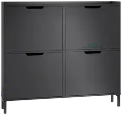 SoBuy kenkäkaappi tummanharmaa FSR100-SCH - 2