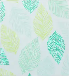 House suihkuverho Big leaves 180x200 cm, vihreä - 3
