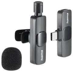 Hama langaton mikrofoni Smart Wireless Lavalier USB-C - 4