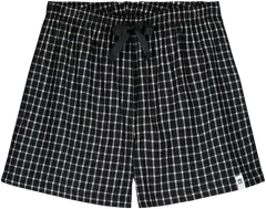 WKLY. naisten pyjamashortsit 212W042631 - black check - 1