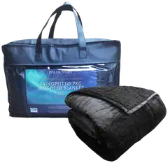 Polar Night painopeitto 135x200cm sherpa black - Musta - 4