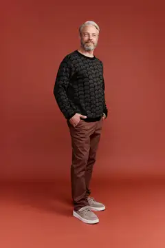 Finlayson miesten neulepusero Elefantti - Green - 3